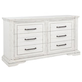 McKinney 6-drawer Bedroom Dresser Cabinet Vintage White